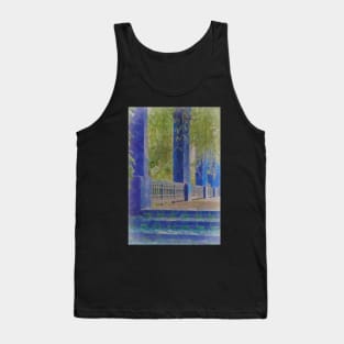 Blue Colonnade Tank Top